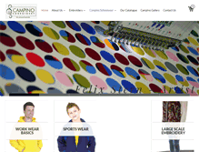 Tablet Screenshot of campinoembroidery.com